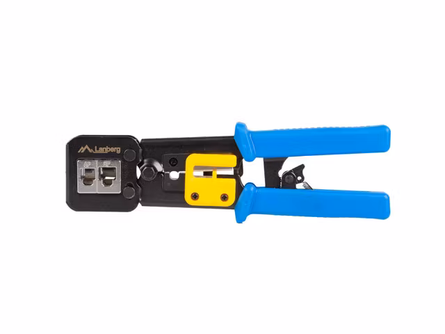 PRESSVERKTYG RJ45 RJ11 RJ12 FÖR GENOMGÅNGSTYP MODULÄR KONTAKT LANBERG