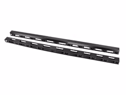 VERTIKAL KABELHANTERINGSPANEL 47U FÖR 19" FRISTÅENDE SKÅP 2ST SVART LANBERG