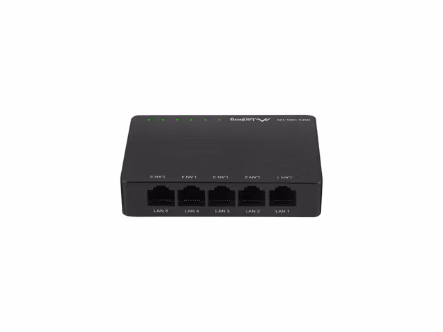 SWITCH LANBERG DSP2-1005-12V 5X 1GB/S UNMANAGED GIGABIT ETHERNET DESKTOP 12V