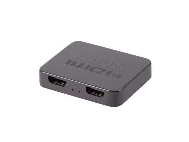 SPLITTER VIDEO LANBERG HDMI->2X HDMI 4K + MICRO USB PORT SVART