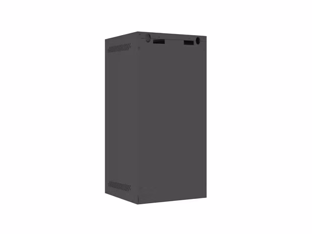 RACKSKÅP 10" VÄGGMONTERAT 12U/280X310 (FLAT PACK) MED GLASDÖRR SVART LANBERG