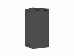 RACKSKÅP 10" VÄGGMONTERAT 12U/280X310 (FLAT PACK) MED GLASDÖRR SVART LANBERG