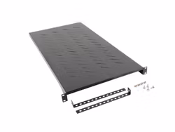 19" FAST HYLLPLAN 1200MM SVART LANBERG (1U/483X910MM MAX LASTKAPACITET UPP TILL 25KG, 4-PUNKTS MONTERING)