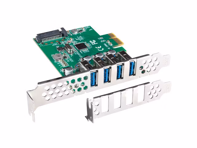 PCI EXPRESS X1-KORT->4X USB-A 3.1 GEN1 LÅGPROFIL LANBERG