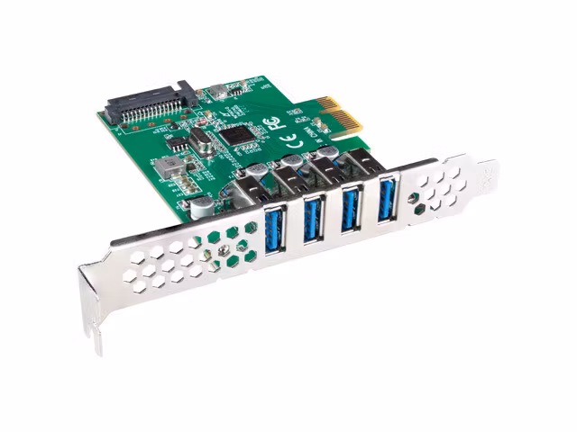 PCI EXPRESS X1-KORT->4X USB-A 3.1 GEN1 LÅGPROFIL LANBERG