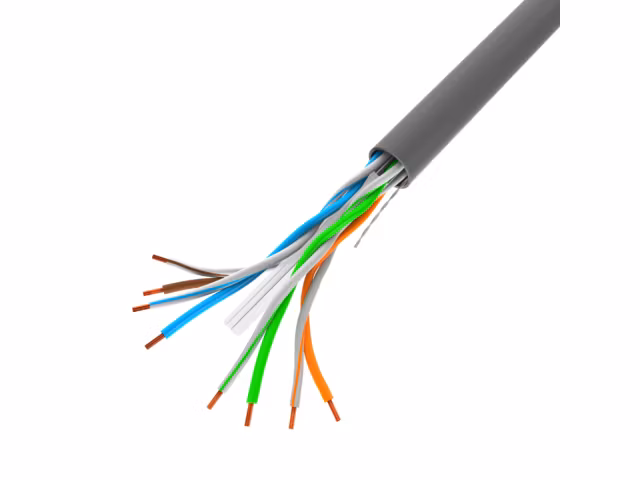 LAN-KABEL CAT.6 UTP 305M SOLID CU GRÅ FLUKE PASSERADE LANBERG