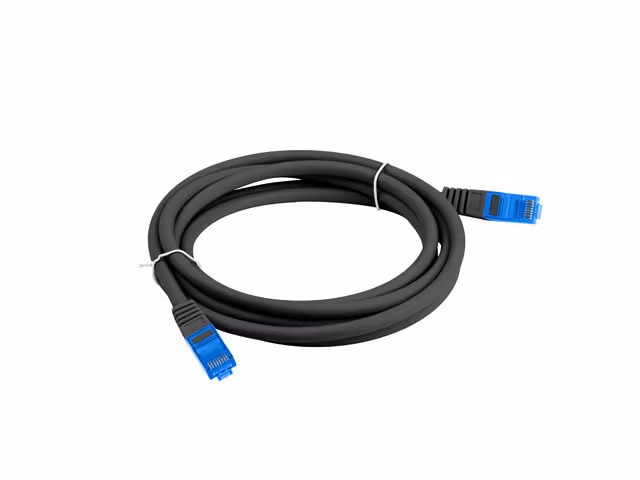 PATCHKABEL CAT.6A S/FTP LSZH CCA 0,5M SVART FLUKE PASSERADE LANBERG