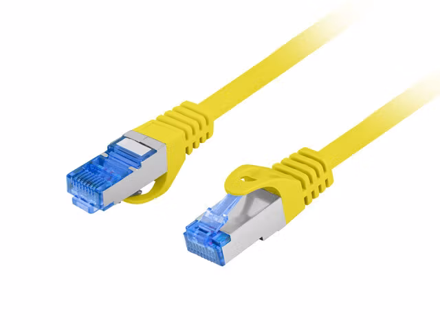 PATCHKABEL CAT.6A S/FTP LSZH CCA 1M GUL FLUKE PASSED LANBERG