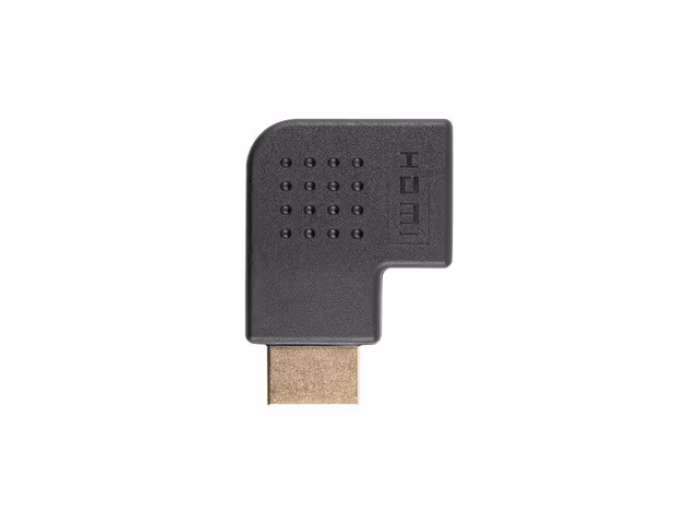 HDMI(M)->HDMI(F) ADAPTER VINKLAD VÄNSTER SVART LANBERG