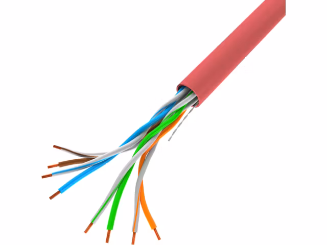 LAN-KABEL CAT.5E UTP 305M SOLID CU RÖD FLUKE LANBERG