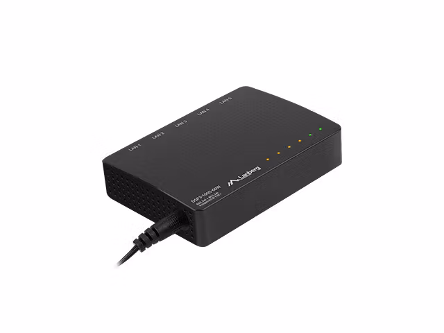 SWITCH LANBERG DSP3-1005-60W 5X 1GB POE+ (4 PORT POE 30W/PORT MAX 60W) UNMANAGED DESKTOP