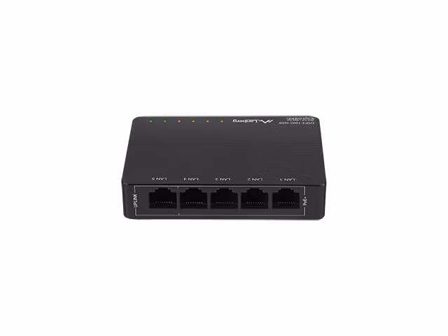 SWITCH LANBERG DSP3-1005-60W 5X 1GB POE+ (4 PORT POE 30W/PORT MAX 60W) UNMANAGED DESKTOP