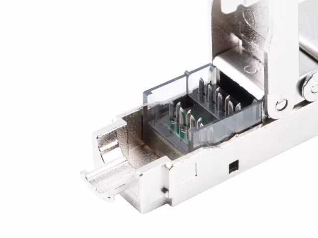 2X RJ45 CAT6A FTP PLUGG 8P8C VERKTYGSLÖS ADAPTER LANBERG