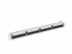 PATCHPANEL 24 PORT 1U 19" CAT.6A UTP GRÅ LANBERG