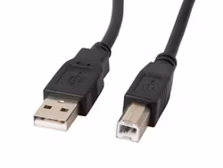 undefinedUSB-A(M)->USB-B(M) 2.0 KABEL 0,5M SVART LANBERGundefined
