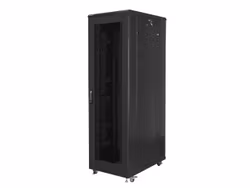 RACKSKÅP 19" FRISTÅENDE 42U/800X1000 (FLAT PACK) MED NÄTDÖRR SVART LANBERG