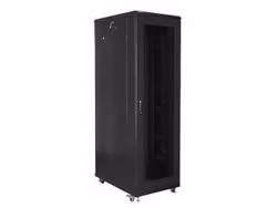 RACKSKÅP 19" FRISTÅENDE 42U/800X1000 (FLAT PACK) MED NÄTDÖRR SVART LANBERG
