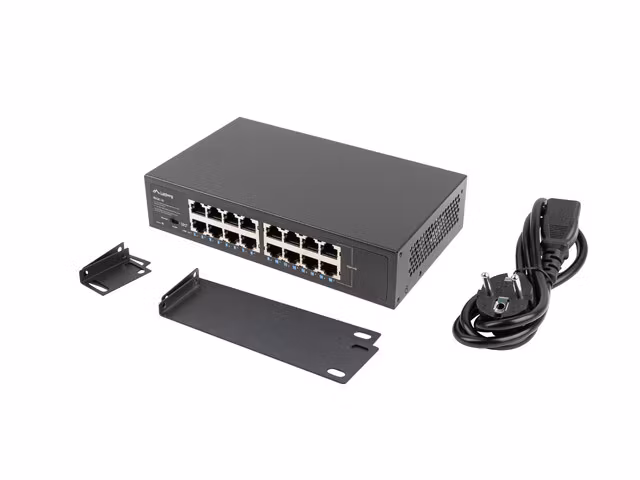 SWITCH LANBERG RSGE-16 16X 1GB GIGABIT ETHERNET UNMANAGED RACK 10"/19"