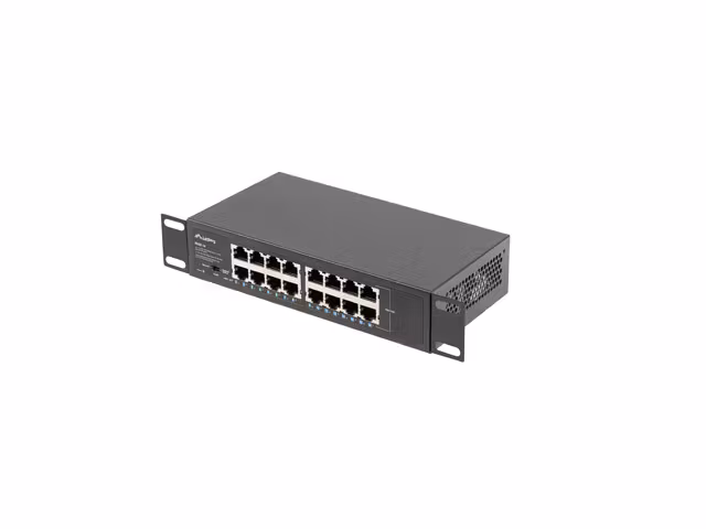 SWITCH LANBERG RSGE-16 16X 1GB GIGABIT ETHERNET UNMANAGED RACK 10"/19"