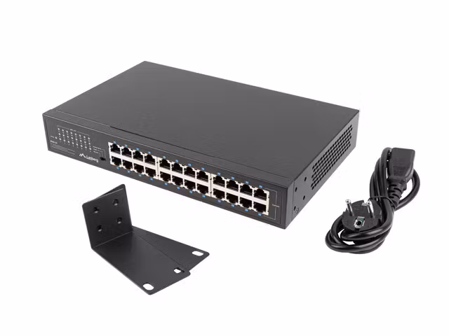 SWITCH LANBERG RSGE-24 24X 1GB UNMANAGED GIGABIT ETHERNET RACK 19"