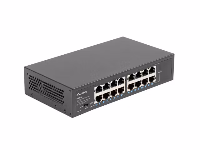 SWITCH LANBERG RSGE-16 16X 1GB GIGABIT ETHERNET UNMANAGED RACK 10"/19"
