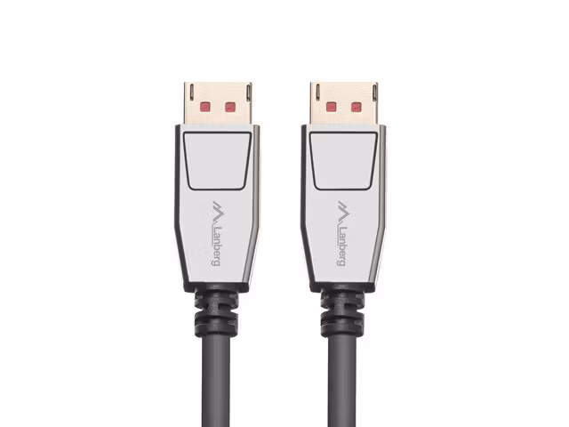 DISPLAYPORT M/M KABEL 20 PIN V1.4 1M 8K 60HZ SVART LANBERG