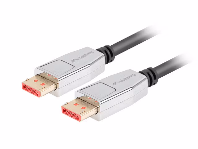 DISPLAYPORT M/M KABEL 20 PIN V1.4 1.8M 8K 60HZ SVART LANBERG