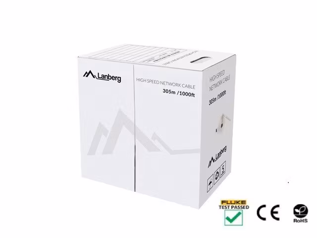 LAN-KABEL CAT.5E UTP 305M SOLID CU GRÖN FLUKE LANBERG