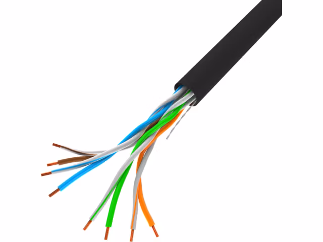 LAN-KABEL CAT.5E UTP 305M SOLID CU SVART FLUKE LANBERG