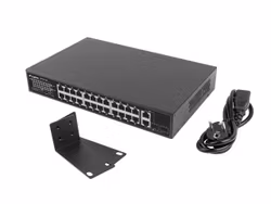 SWITCH LANBERG 24X 100MB POE+/2X COMBO RACK 19" GIGABIT ETHERNET 360W V2