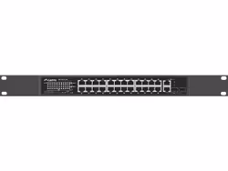 SWITCH LANBERG 24X 100MB POE+/2X COMBO RACK 19" GIGABIT ETHERNET 360W V2