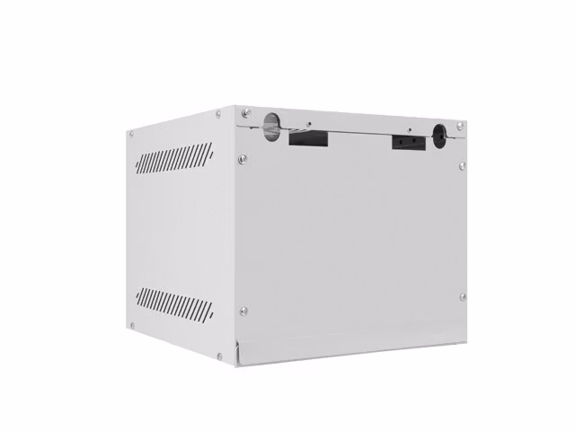 RACKSKÅP 10" VÄGGMONTERAT 4U/280X310 FÖR SJÄLVMONTERING MED METALLDÖRR GRÅ LANBERG (FLAT PACK)