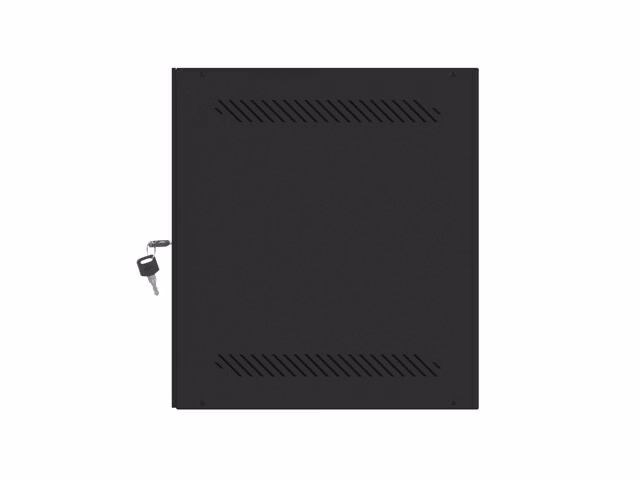 RACKSKÅP 10" VÄGGMONTERAT 6U/280X310 FÖR SJÄLVMONTERING MED METALLDÖRR SVART LANBERG (FLAT PACK)