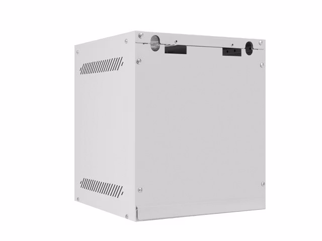 RACKSKÅP 10" VÄGGMONTERAT 6U/280X310 FÖR SJÄLVMONTERING MED METALLDÖRR GRÅ LANBERG (FLAT PACK)