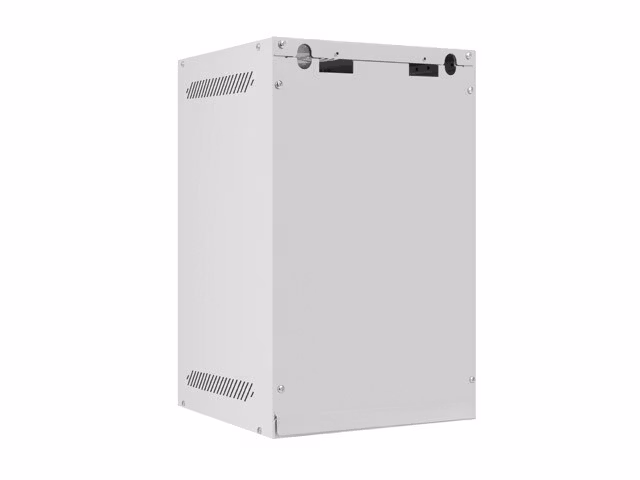 RACKSKÅP 10" VÄGGMONTERAT 9U/280X310 FÖR SJÄLVMONTERING MED METALLDÖRR GRÅ LANBERG (FLAT PACK)