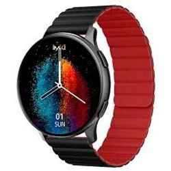 IMIKI SMARTWATCH KW66 PRO BLACK + RED MAGNETIC STRAP