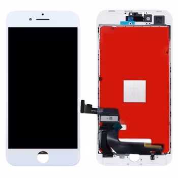 iPhone 8 Plus Glas LCD Display Skärm vit