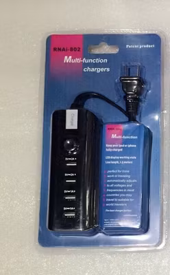 RNAi-802 MULTI-FUNCTION 4-PORT USB CHARGER