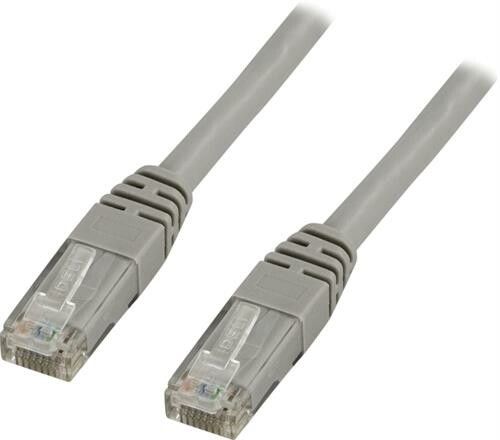 DELTACO U/UTP Cat5e patchkabel 5m, 100MHz, Delta-certifierad, grå