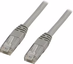 DELTACO U/UTP Cat5e patchkabel, 7m, 100MHz, Delta-certifierad, grå