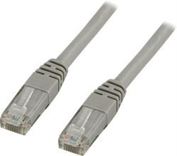 DELTACO U/UTP Cat6 patchkabel, 20m, 250MHz, Delta-certifierad, LSZH, grå