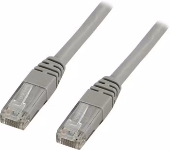 DELTACO U/UTP Cat5e patchkabel 25m, 100MHz, Delta-certiferad, grå