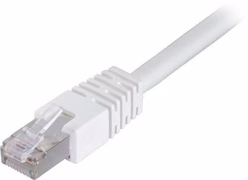 DELTACO U/UTP Cat5e patchkabel 25m, 100MHz, Delta-certiferad, vit