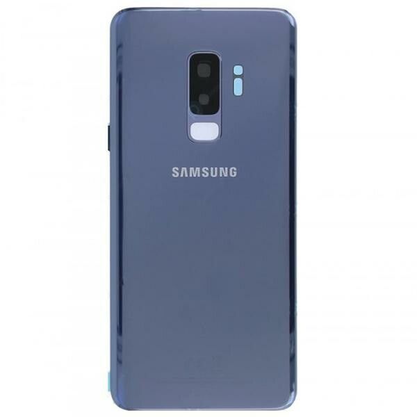 Samsung Galaxy S9 Plus G965f Bak Glas batterilucka Blå