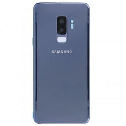Samsung Galaxy S9 Plus G965f Bak Glas batterilucka Blå