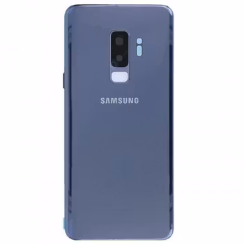 Samsung Galaxy S9 Plus G965f Bak Glas batterilucka Blå