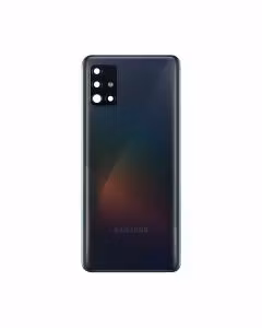 Samsung Galaxy A71 A715f Bak Glas batterilucka svart