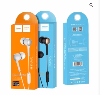 Wired earphones “M19 Drumbeat” with microphone Svart