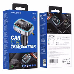 BOROFONE BC32 Sunlight in-car charger with FM transmitter