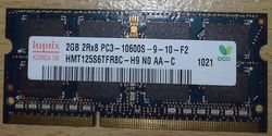 Hynix 2GB 2Rx8 PC3-8500S-7-10-F2 Laptop SODIM DDR3 1066MHz
